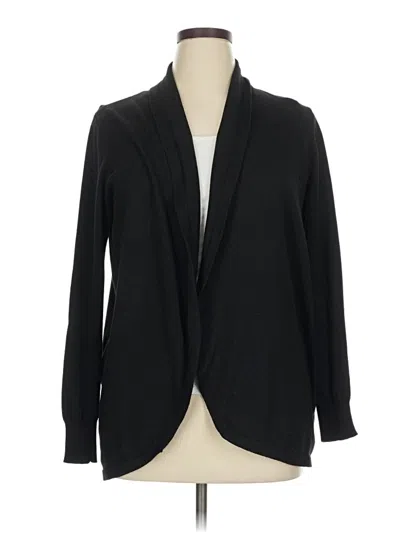 Pre-owned Ella Moss Cardigan Sweater In Black