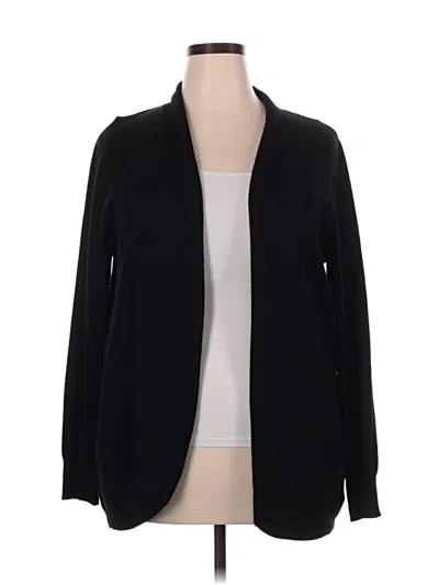 Pre-owned Ella Moss Cardigan Sweater In Black