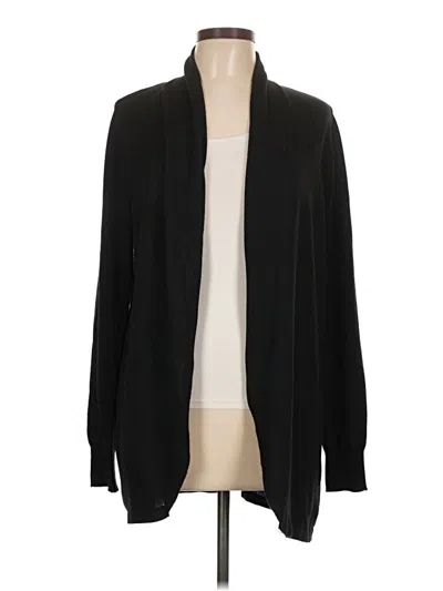 Pre-owned Ella Moss Cardigan Sweater In Black