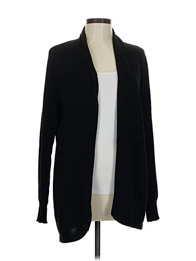 Pre-owned Ella Moss Cardigan Sweater In Black