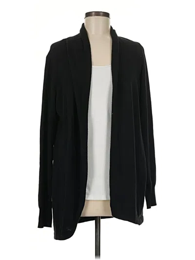 Pre-owned Ella Moss Cardigan Sweater In Black