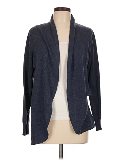Pre-owned Ella Moss Cardigan Sweater In Blue
