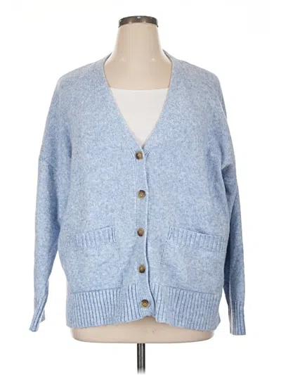 Pre-owned Ella Moss Cardigan Sweater In Blue