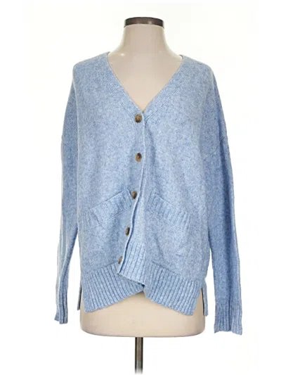 Pre-owned Ella Moss Cardigan Sweater In Blue
