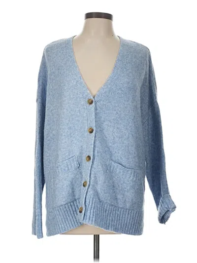 Pre-owned Ella Moss Cardigan Sweater In Blue