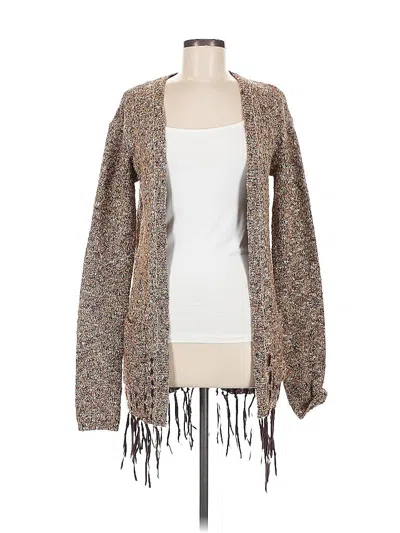 Pre-owned Ella Moss Cardigan Sweater In Brown