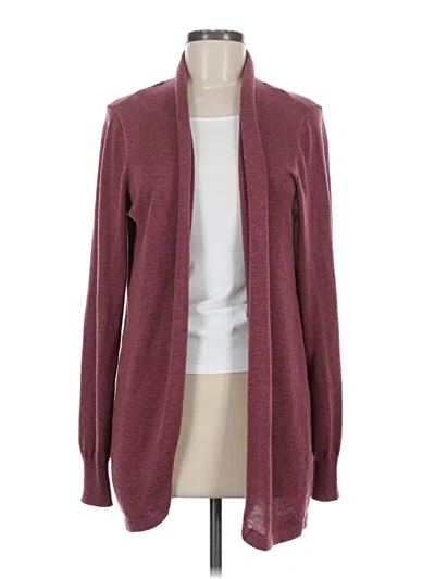 Pre-owned Ella Moss Cardigan Sweater In Burgundy