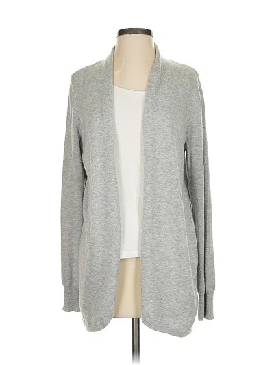 Pre-owned Ella Moss Cardigan Sweater In Gray