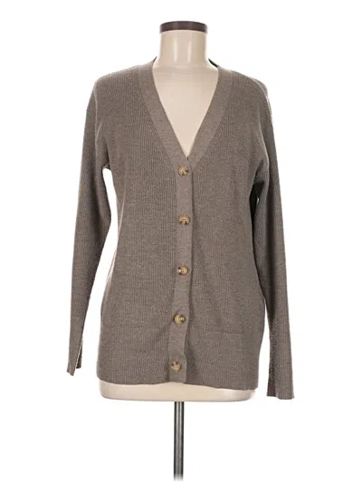 Pre-owned Ella Moss Cardigan Sweater In Gray