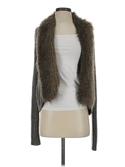 Pre-owned Ella Moss Cardigan Sweater In Gray