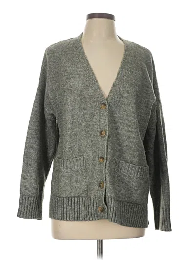 Pre-owned Ella Moss Cardigan Sweater In Gray