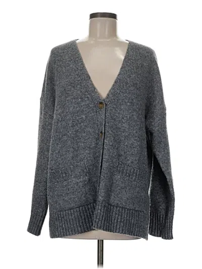 Pre-owned Ella Moss Cardigan Sweater In Gray