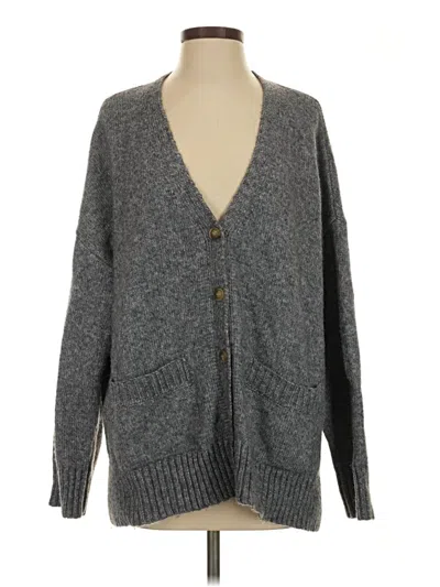Pre-owned Ella Moss Cardigan Sweater In Gray