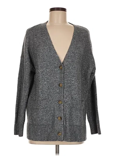 Pre-owned Ella Moss Cardigan Sweater In Gray