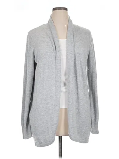 Pre-owned Ella Moss Cardigan Sweater In Gray