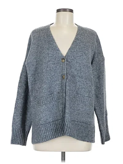 Pre-owned Ella Moss Cardigan Sweater In Gray