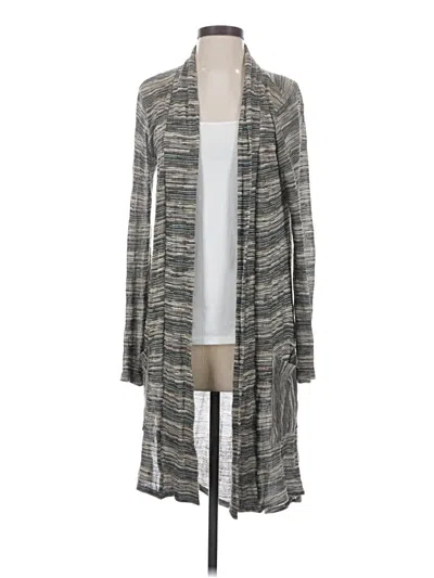 Pre-owned Ella Moss Cardigan Sweater In Gray