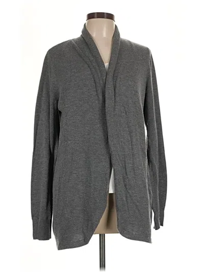 Pre-owned Ella Moss Cardigan Sweater In Gray