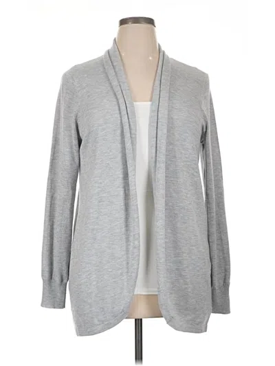 Pre-owned Ella Moss Cardigan Sweater In Gray