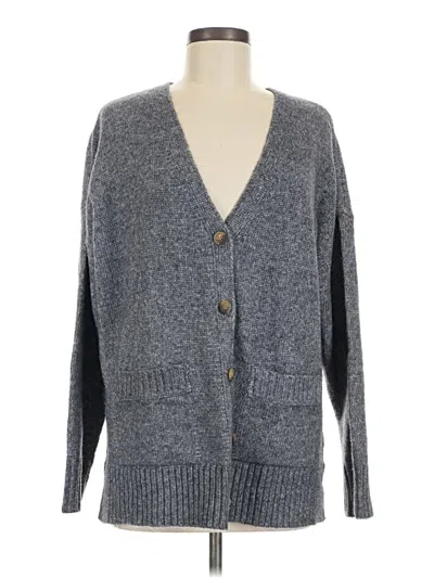 Pre-owned Ella Moss Cardigan Sweater In Gray