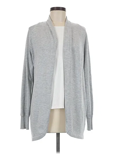 Pre-owned Ella Moss Cardigan Sweater In Gray