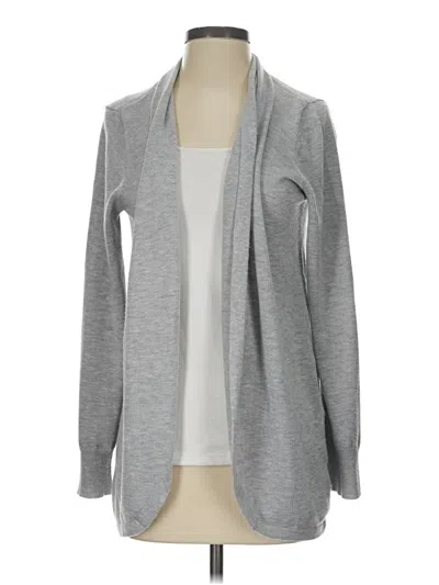 Pre-owned Ella Moss Cardigan Sweater In Gray