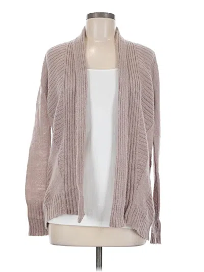 Pre-owned Ella Moss Cardigan Sweater In Tan
