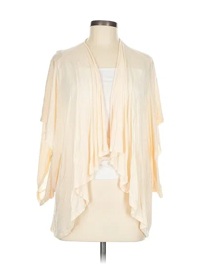 Pre-owned Ella Moss Cardigan Sweater In White