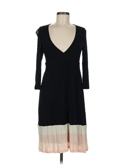 Pre-owned Ella Moss Casual Dress In Black