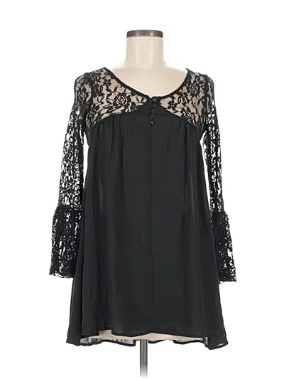 Pre-owned Ella Moss Casual Dress In Black