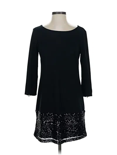 Pre-owned Ella Moss Casual Dress In Black