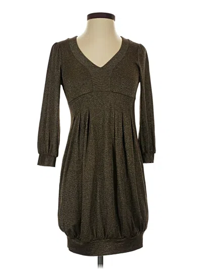 Pre-owned Ella Moss Casual Dress In Brown