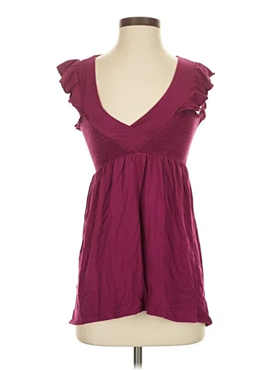 Pre-owned Ella Moss Casual Dress In Burgundy