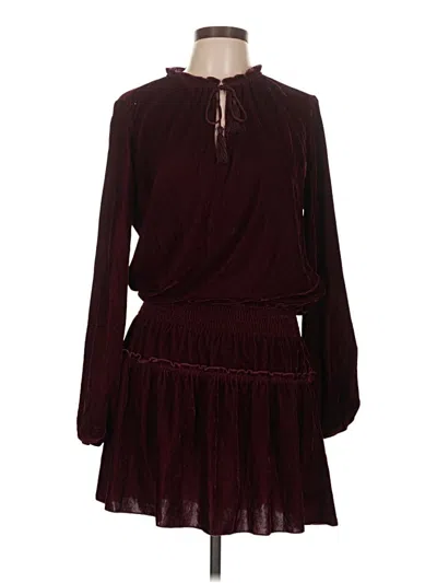 Pre-owned Ella Moss Casual Dress In Burgundy