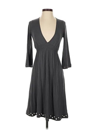 Pre-owned Ella Moss Casual Dress In Gray