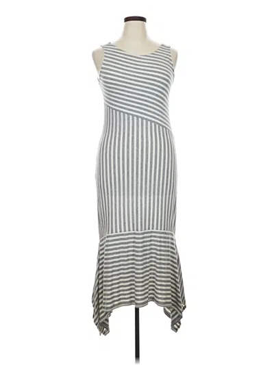 Pre-owned Ella Moss Casual Dress In Gray