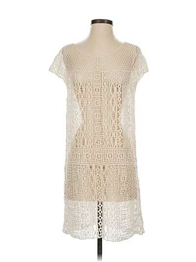 Pre-owned Ella Moss Casual Dress In White