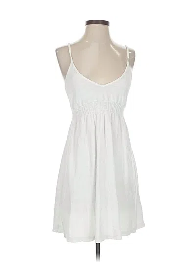 Pre-owned Ella Moss Casual Dress In White