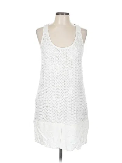 Pre-owned Ella Moss Casual Dress In White