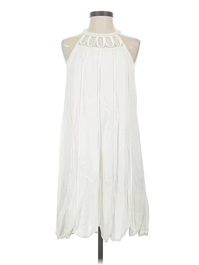 Pre-owned Ella Moss Casual Dress In White
