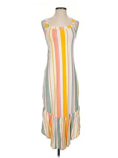 Pre-owned Ella Moss Casual Dress In Yellow