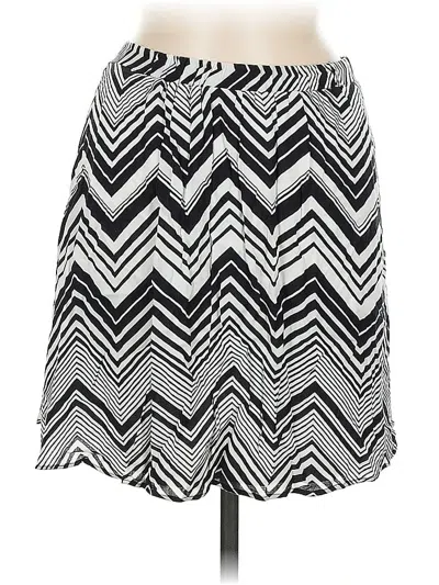 Pre-owned Ella Moss Casual Skirt In Silver