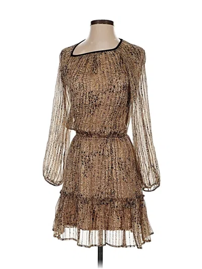 Pre-owned Ella Moss Cocktail Dress In Brown