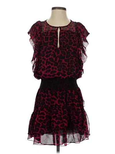 Pre-owned Ella Moss Cocktail Dress In Burgundy
