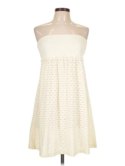 Pre-owned Ella Moss Cocktail Dress In Ivory