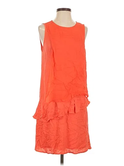 Pre-owned Ella Moss Cocktail Dress In Orange