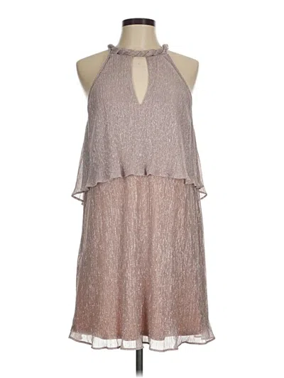 Pre-owned Ella Moss Cocktail Dress In Tan