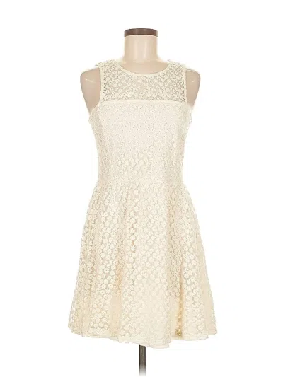 Pre-owned Ella Moss Cocktail Dress In White