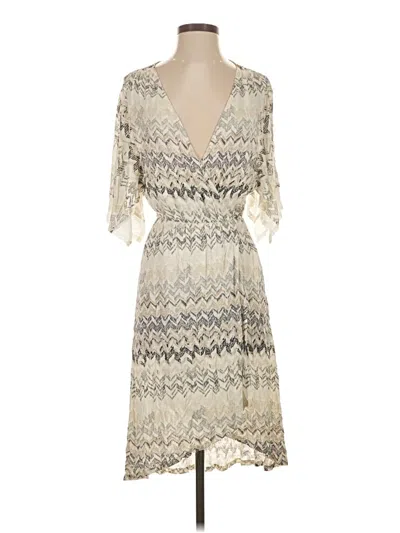 Pre-owned Ella Moss Cocktail Dress In White