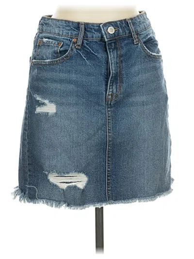 Pre-owned Ella Moss Denim Skirt In Blue